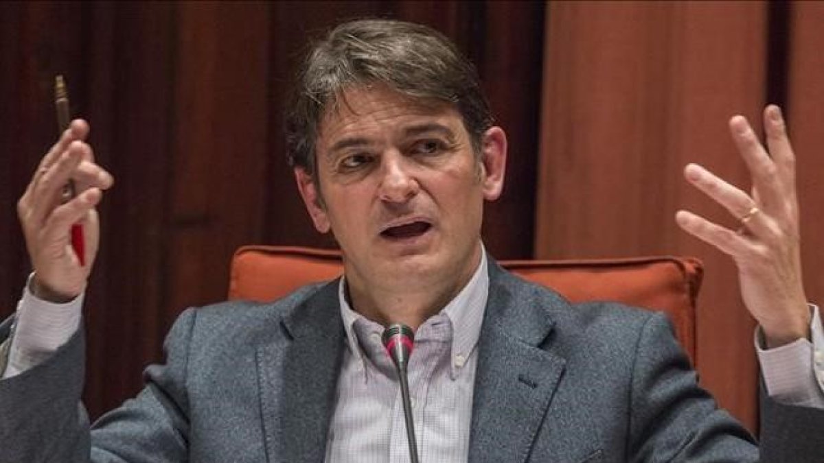 Oriol Pujol en la comisión del Parlament, en marzo pasado.-FERRAN SENDRA