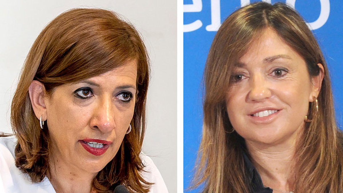 Nuria Barrio (izquierda) y Carolina Blasco. ECB