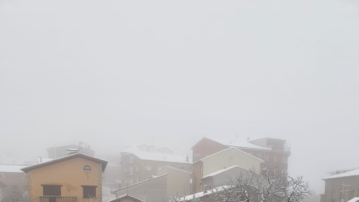 La nieve también ha visitado Quintanar. ECB