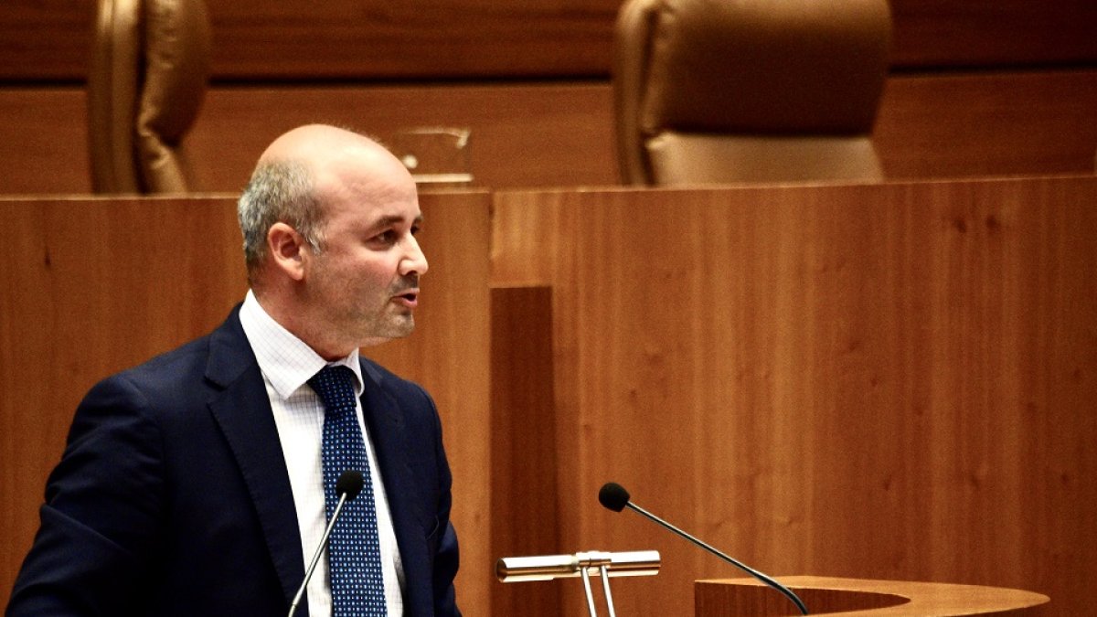 Intervención del portavoz de Ciudadanos, David Castaño.- ICAL.
