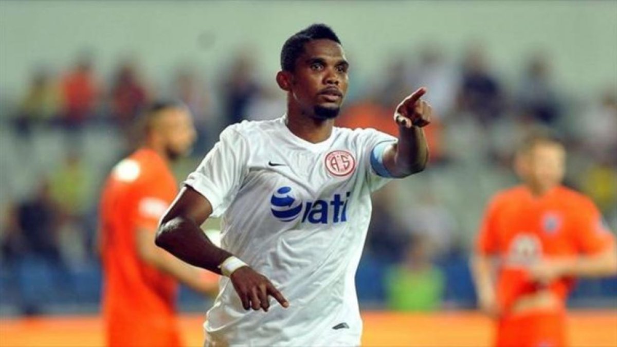 Samuel Etoo, en un partido del Antalyaspor en la Liga turca.-ANTALYASPOR