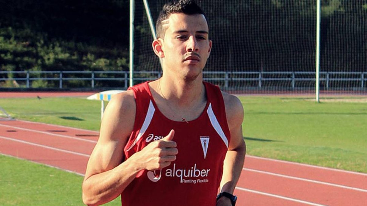 Pablo Fernández, durante un entrenamiento.-ECB