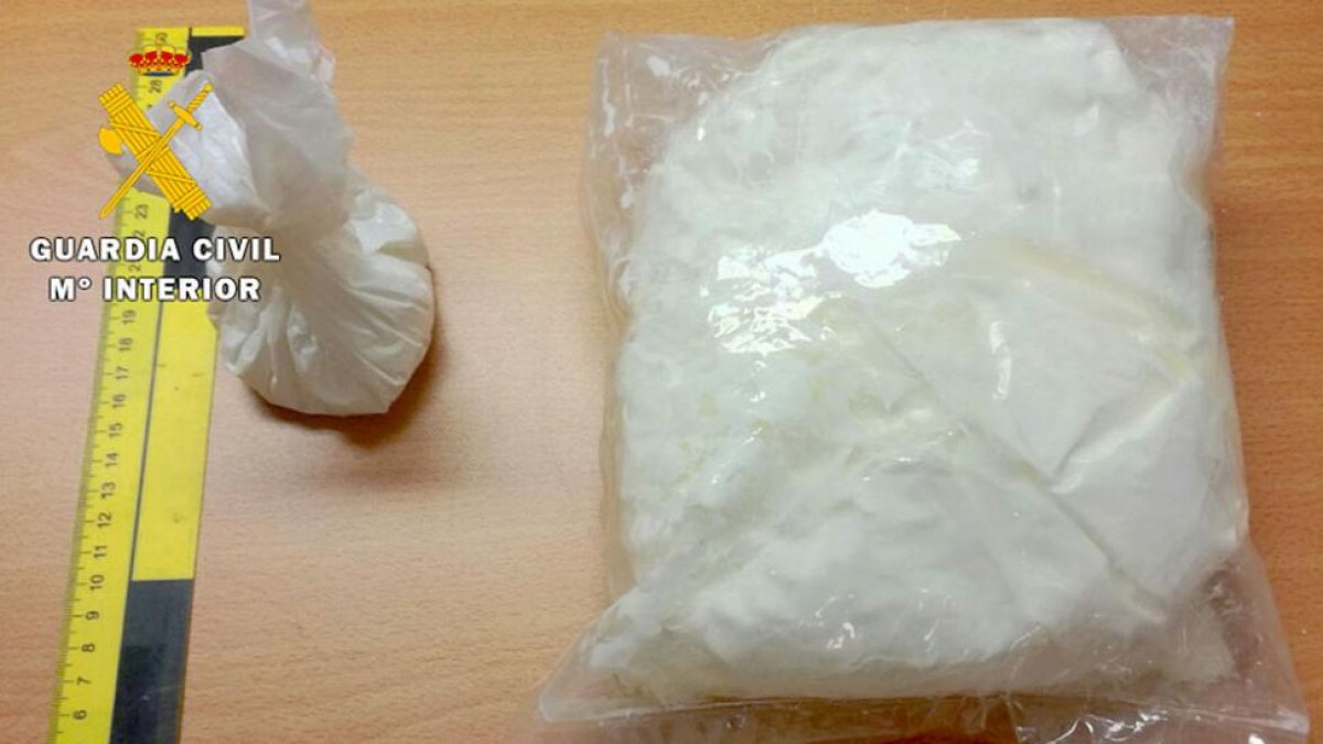 Droga incautada por la Guardia Civil-ECB