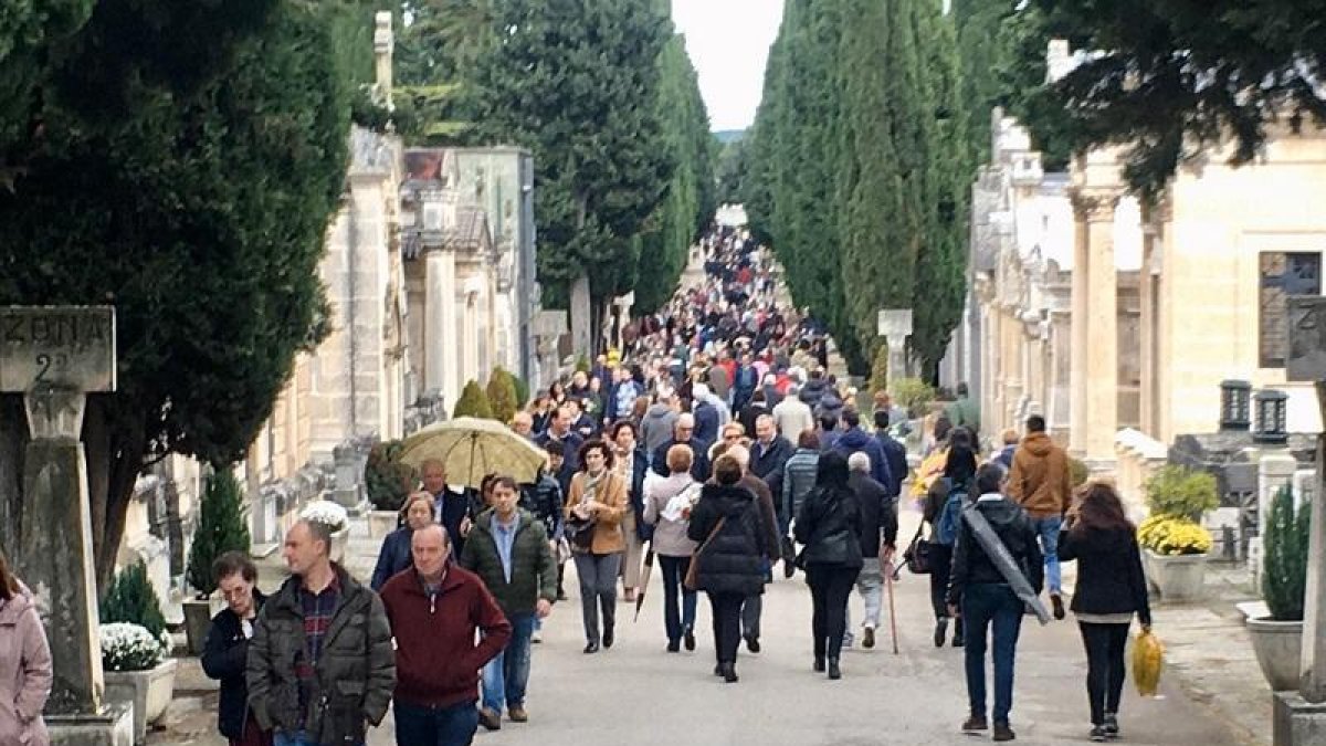 Paseo central del cementerio de San José.-RAÚL G. OCHOA
