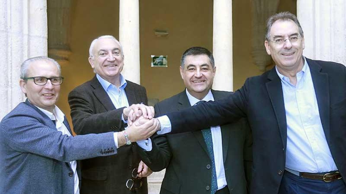 De izquierda a derecha, Nacho San Millán, GonzaloAntón, José Luis García y Miguel Ángel Benavente.-RAÚL G. OCHOA