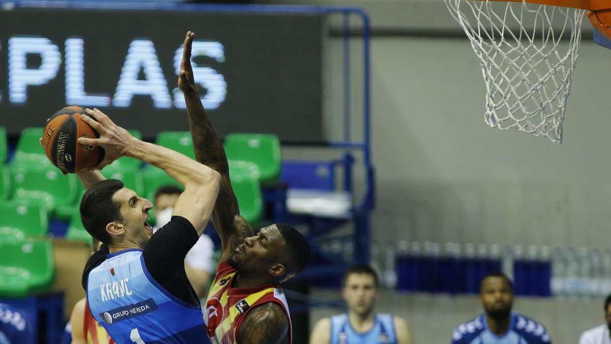 Kravic, en un lance del encuentro contra Zaragoza. SANTI OTERO