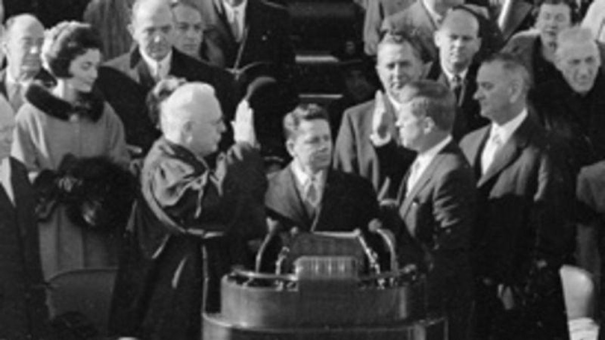 Toma de posesión de John Fitzerald Kennedy.-WIKIPEDIA