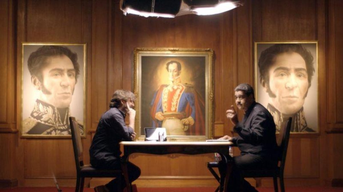 Jordi Évole y Nicolás Maduro, en una imagen de Salvados.-ATRESMEDIA