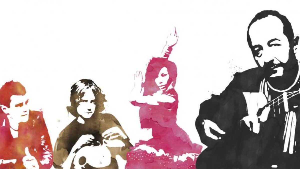El Cuadro Flamenco de Mariano Mangas está formado por José Salinas, Jorgillo, Sandra Pinilla y Mariano Mangas.-