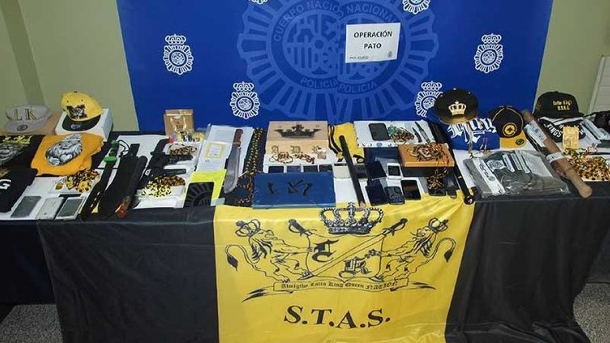 El material incautado a los detenidos en la operación policial de julio de 2019. ECB