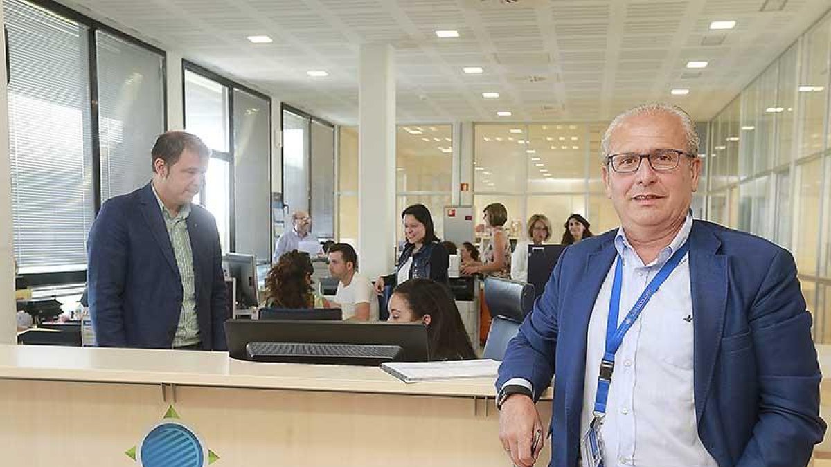San Millán, en las instalaciones de su empresa matriz en la Aduana de Burgos.-RAÚL OCHOA