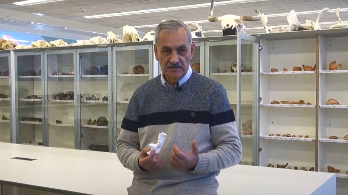 Bermúdez de Castro en la sede del CENIEH.