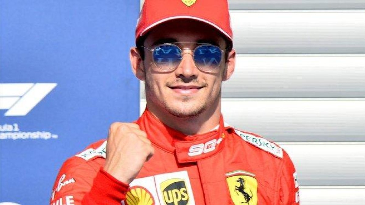 El monegasco Charles Leclerc (Ferrari) ha logrado hoy, en Spa, la ’pole’ del Gran Premio de Bélgica.-JOHANNA GERON