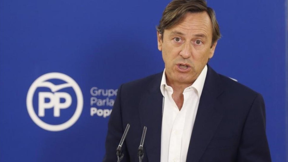 El portavoz del PP en el Congreso, Rafael Hernando-EFE / PACO CAMPOS