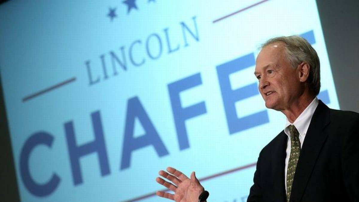El senador Lincoln Chafee anuncia su candidatura a la nominación demócrata para las elecciones presidenciales de Estados Unidos del 2016.-Foto: AFP