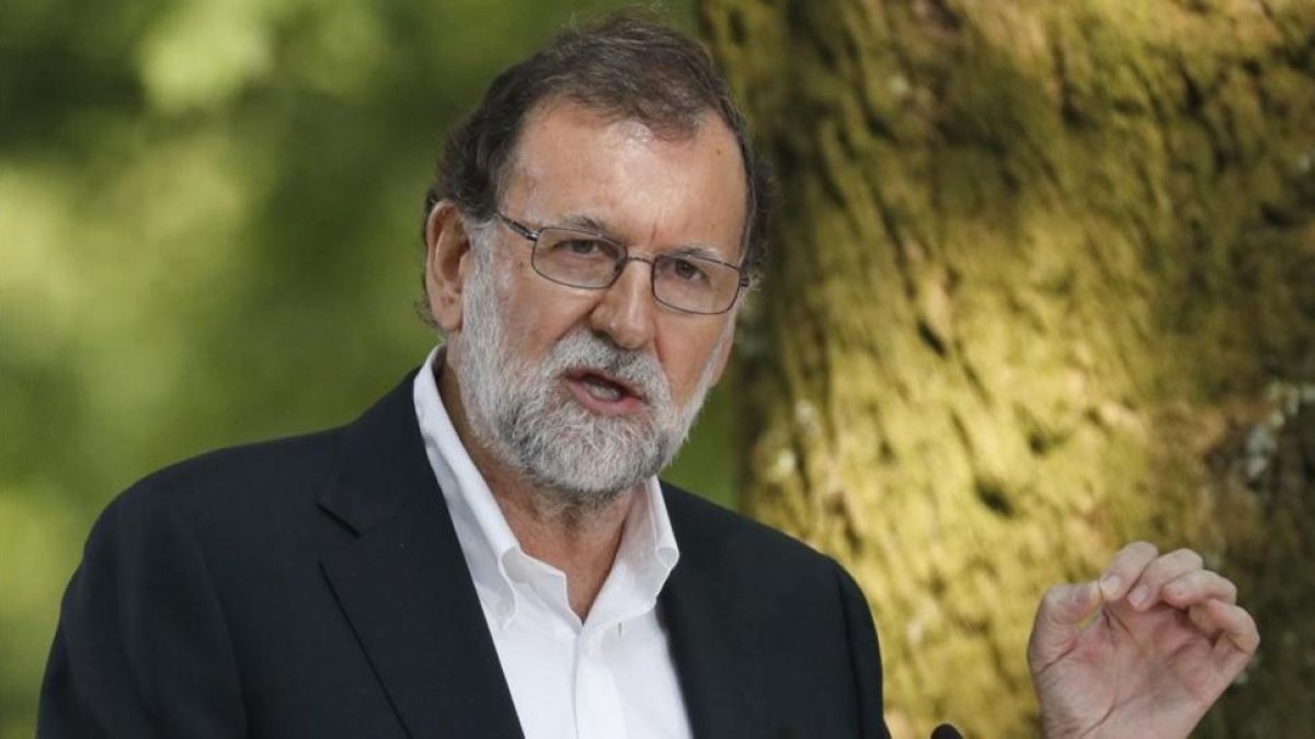 Mariano Rajoy inaugura el curso políico en Cotobade (Pontevedra).-EFE