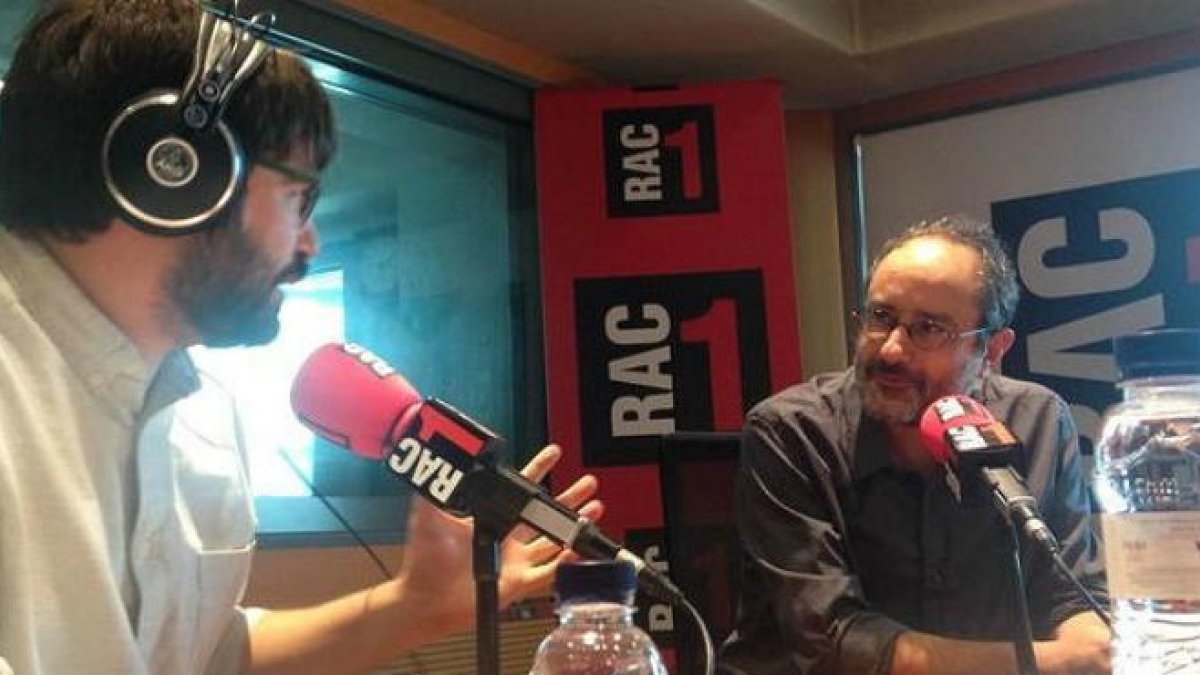 Antonio Baños, durante la entrevista en RAC-1, este domingo.-