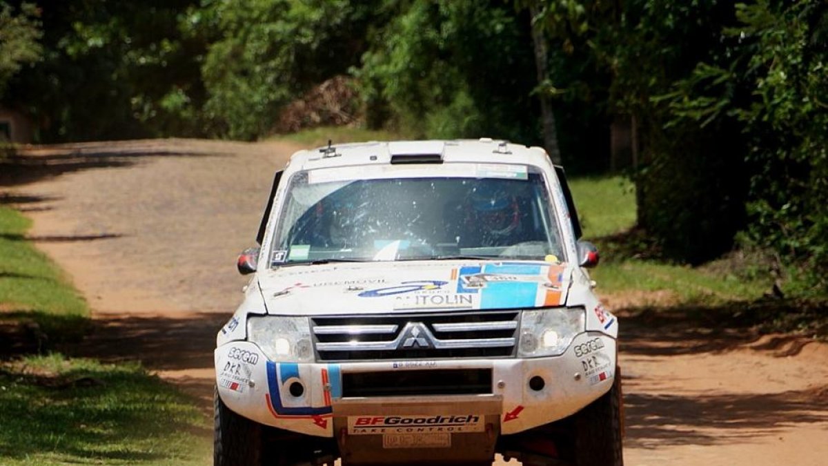 Cristina Gutiérrez, durante su participación en el Dakar.-TWITTER / @CRIS_TORTU