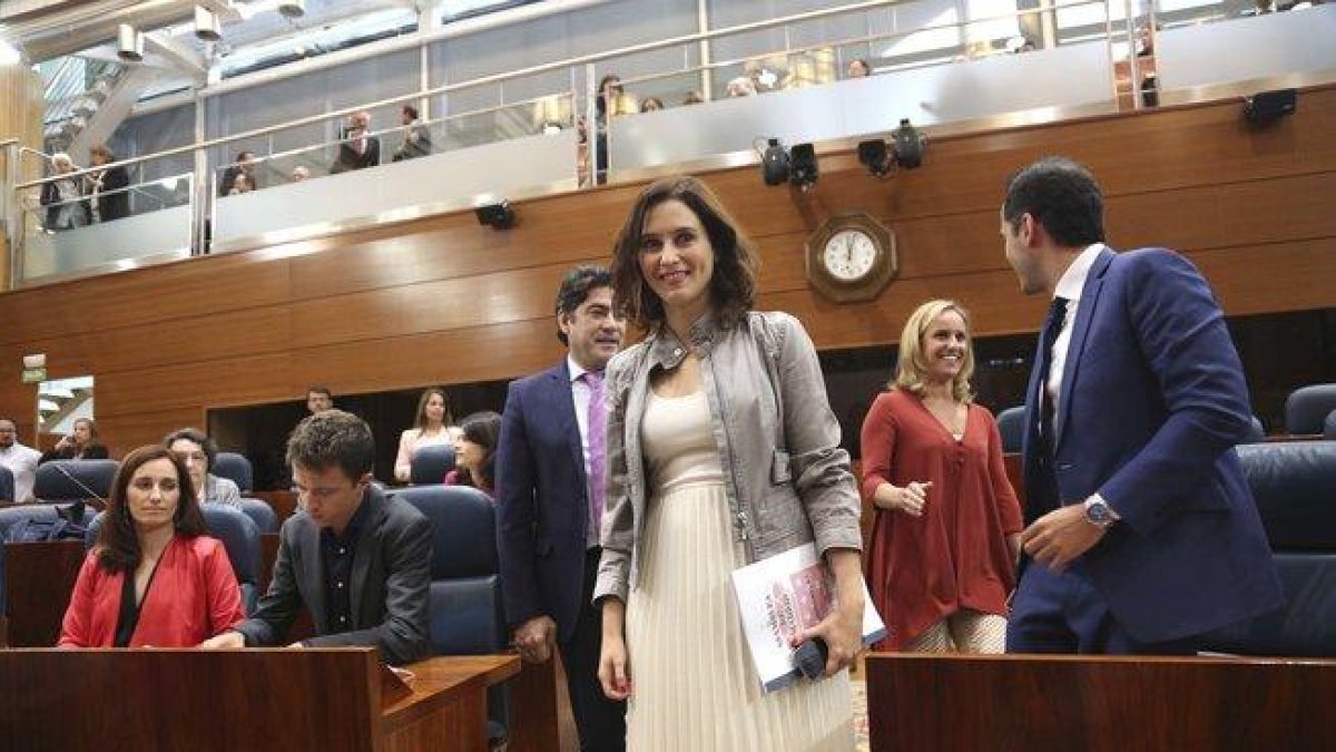 La candidata del PP a la Presidencia de la Comunidad de Madrid, Isabel Díaz Ayuso.-DAVID CASTRO
