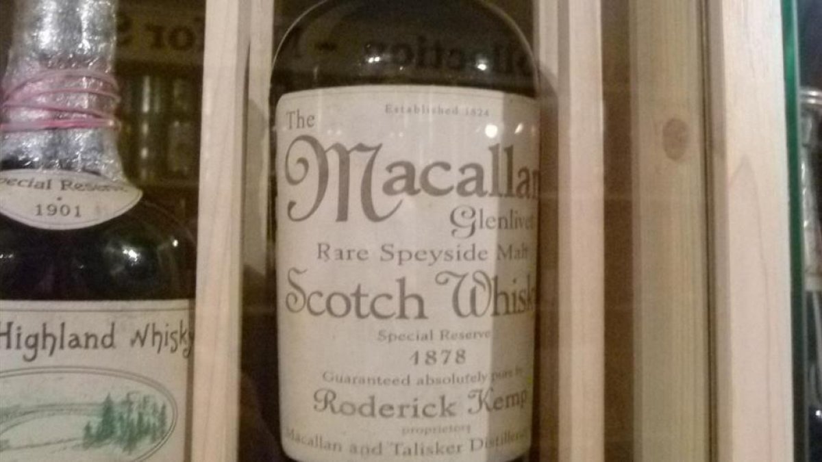 Una botella de whisky Macallan de 1878.-EL PERIÓDICO