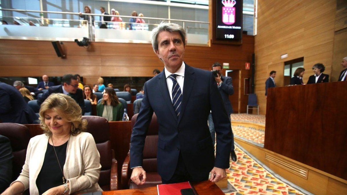 El presidente de la Comunidad de Madrid, Ángel Garrido.-DAVID CASTRO