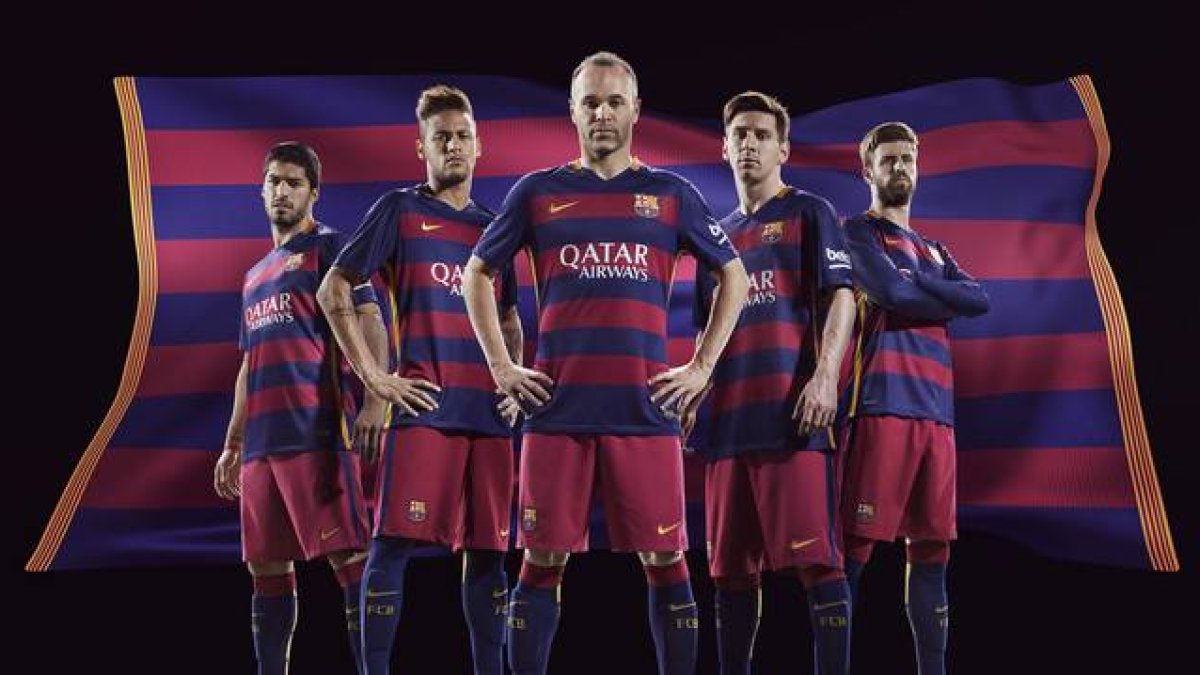 La camiseta del Barça de la temporada 2015-2016.-Foto: FC BARCELONA