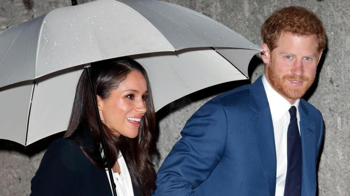 Enrique y Meghan, tras una reciente entrega de premios en Londres.-GETTY IMAGES / MAX MUMBY INDIGO