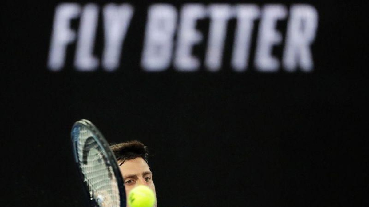 Djokovic, en plena exhibición camino de la final.-EPA
