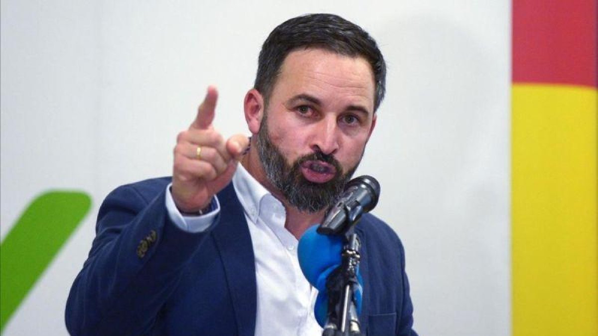 El líder de Vox, Santiago Abascal.-AFP / CRISTINA QUICLER