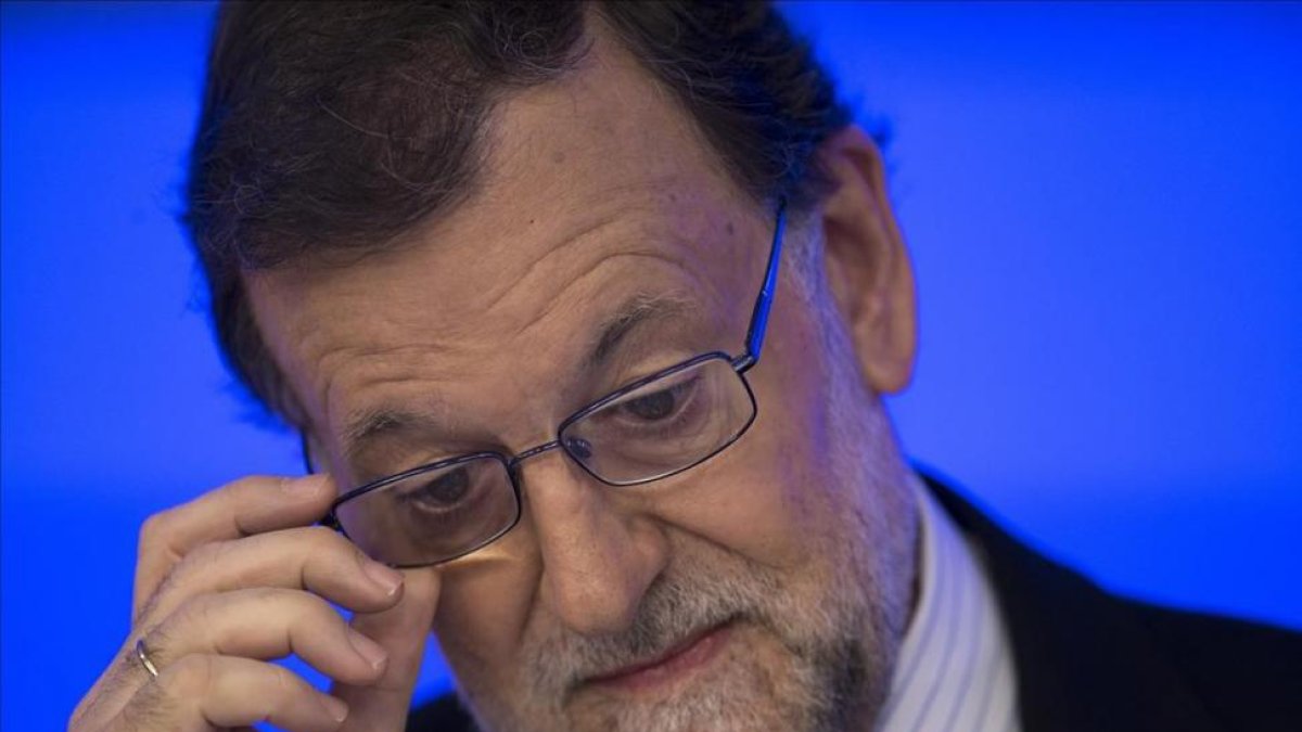 El presidente en funciones y líder del PP, Mairiano Rajoy, en una de sus comparecencias recientes tras el 26-J-FRANCISCO SECO / A.P