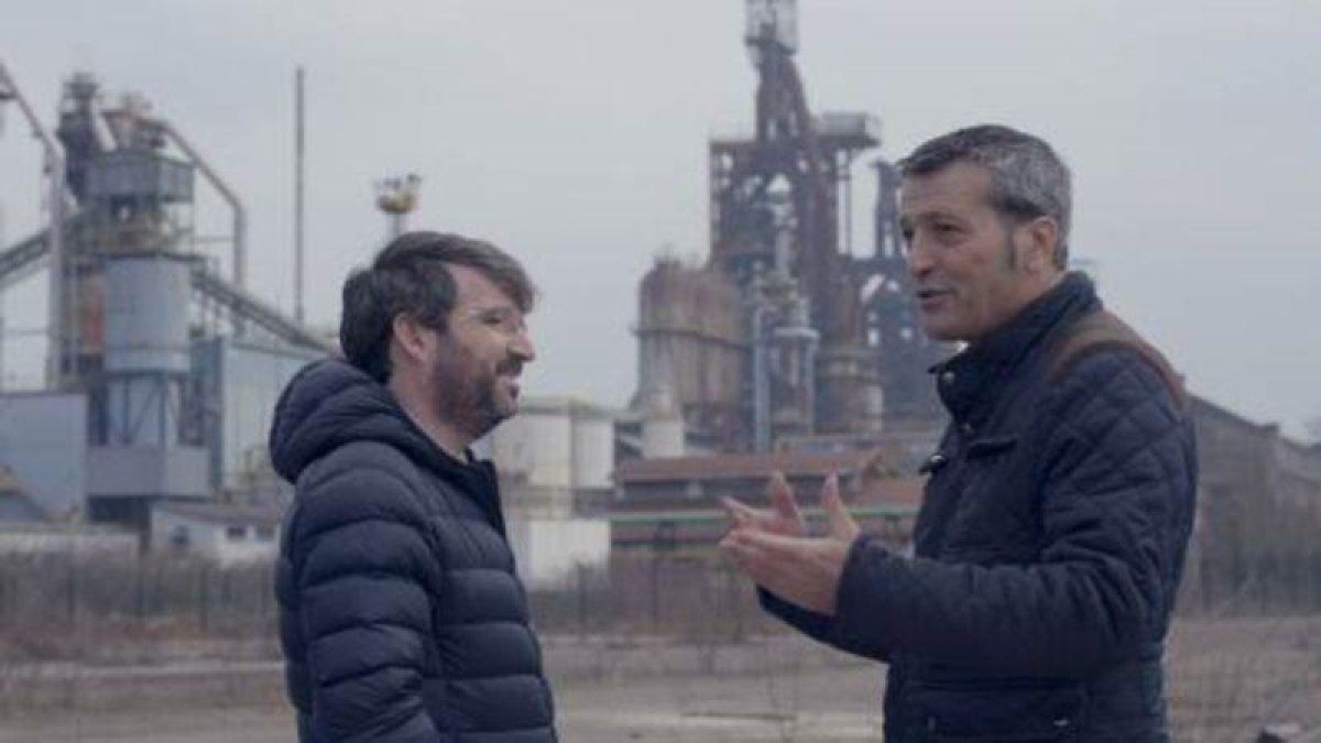 Jordi  Évole habla con el sindicalista y eurodiputado socialista francés Edouard Martin.-