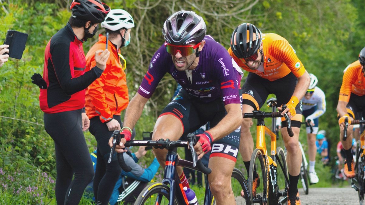 Dani Navarro, en pleno esfuerzo. FRAN REYES / FOTO CEDIDA POR EL BURGOS BH