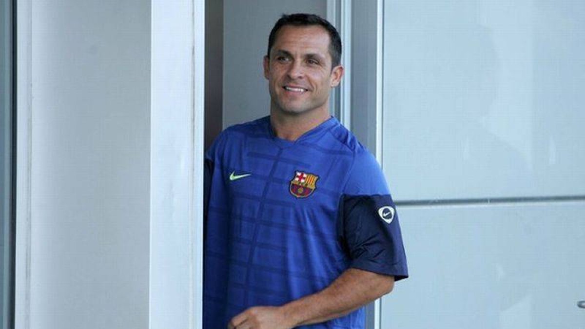 Sergi Barjuán, en su época de entrenador del Barça juvenil.-Foto: EL PERIÓDICO