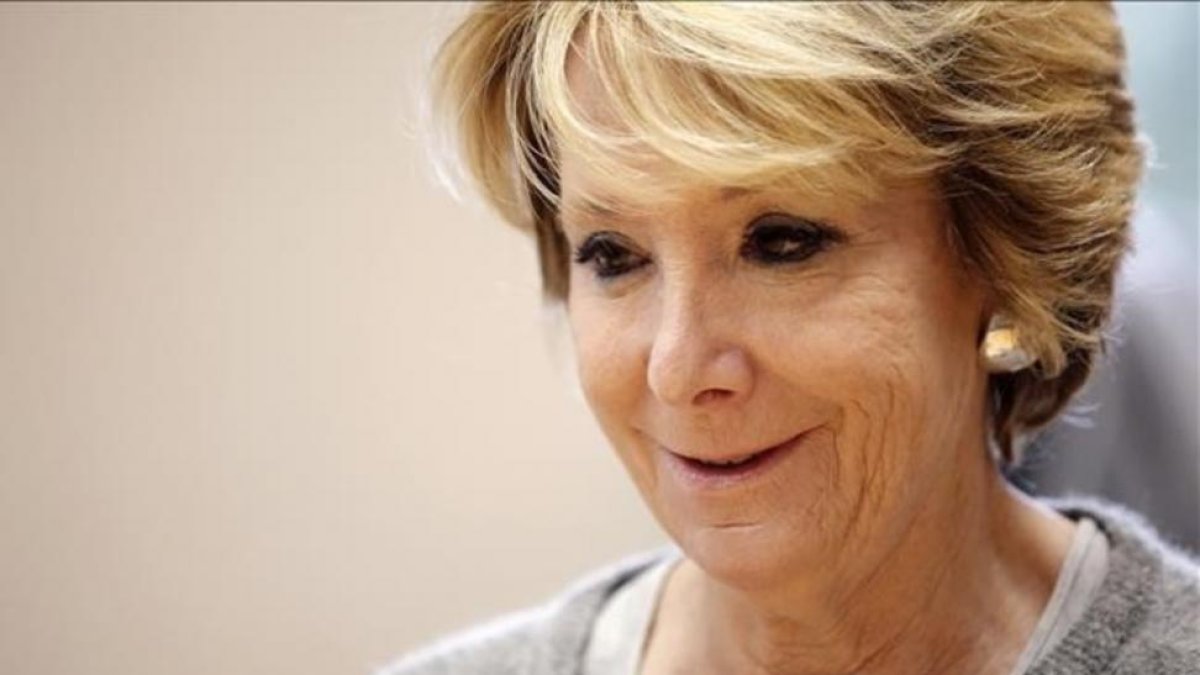 La expresidenta de la Comunidad de Madrid Esperanza Aguirre.-JOSE LUIS ROCA