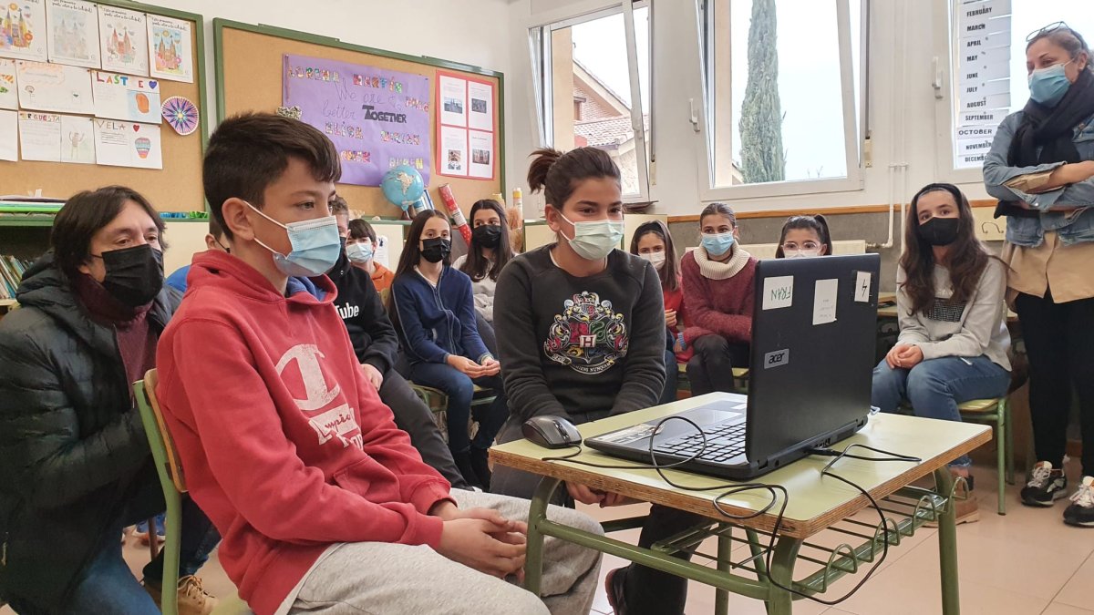 Alumnos del CRA Riberduero