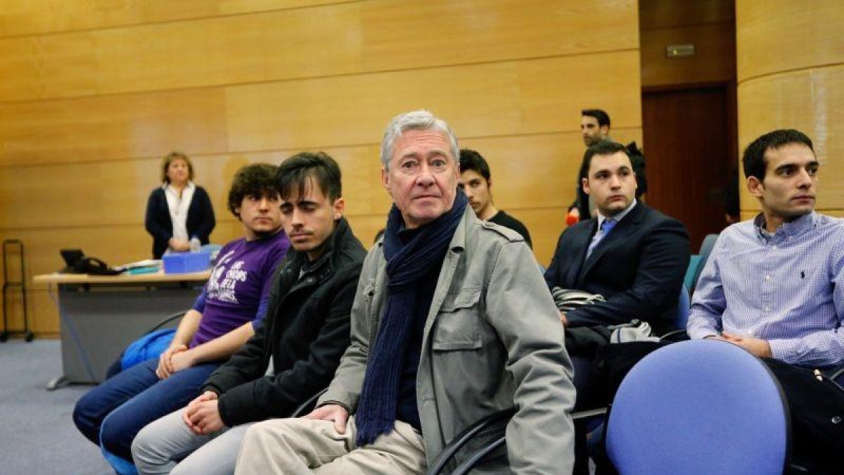 Jorge Verstringe en el juicio por los altercados de la proclamación de Felipe VI.-JUAN MANUEL PRATS