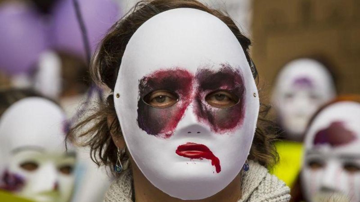 Concentración contra la violencia machista, el pasado 25 de noviembre en Valencia.-MIGUEL LORENZO