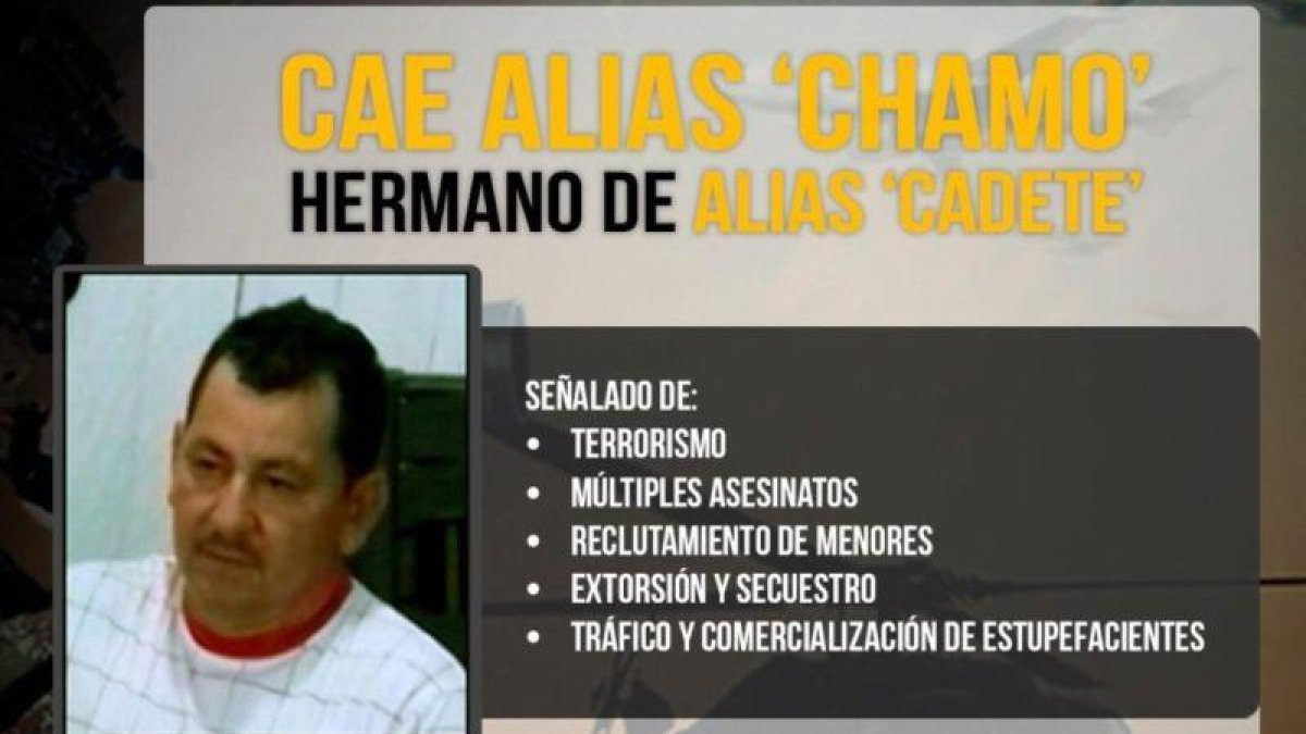 José Nencer Salgado Aragón, conocido como Chamo.-FUERZAS MILITARES DE COLOMBIA