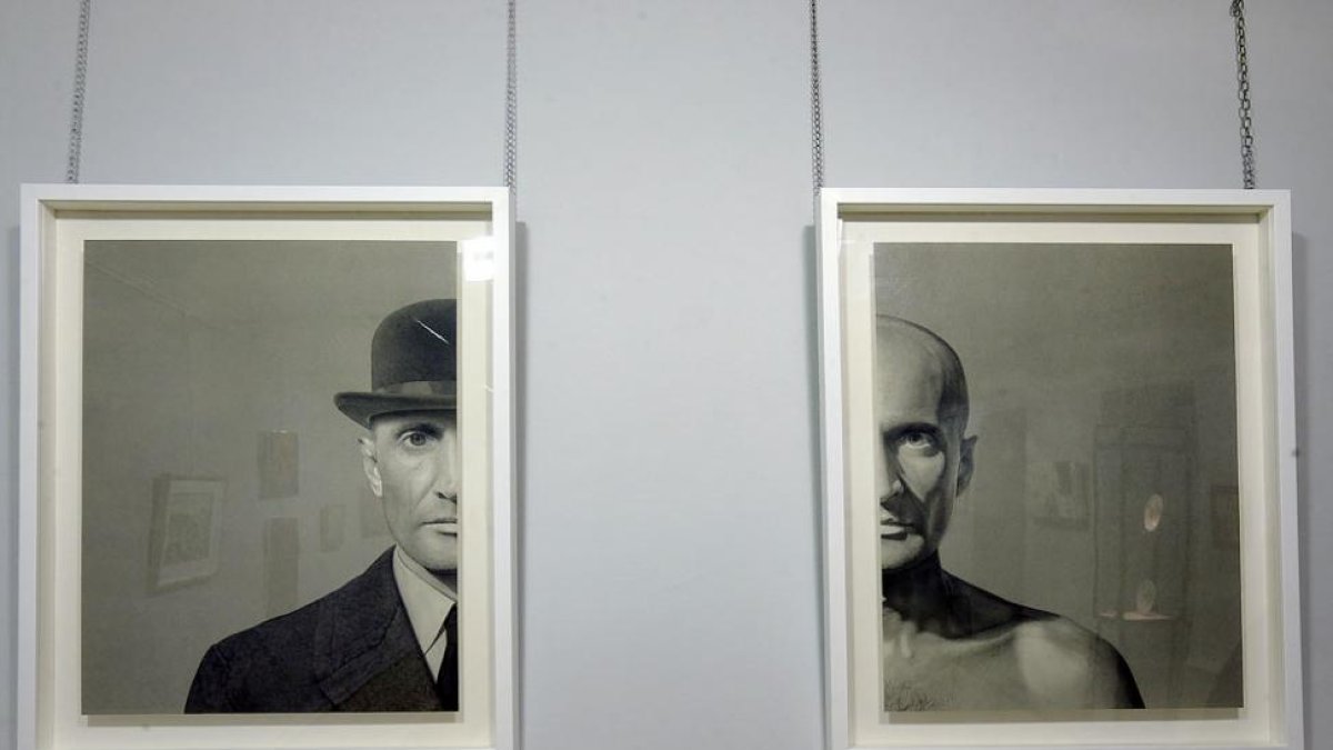 Imagen de ‘Doble medio retrato’, de Imanol García González, un creador vizcaíno.-RAÚL G. OCHOA