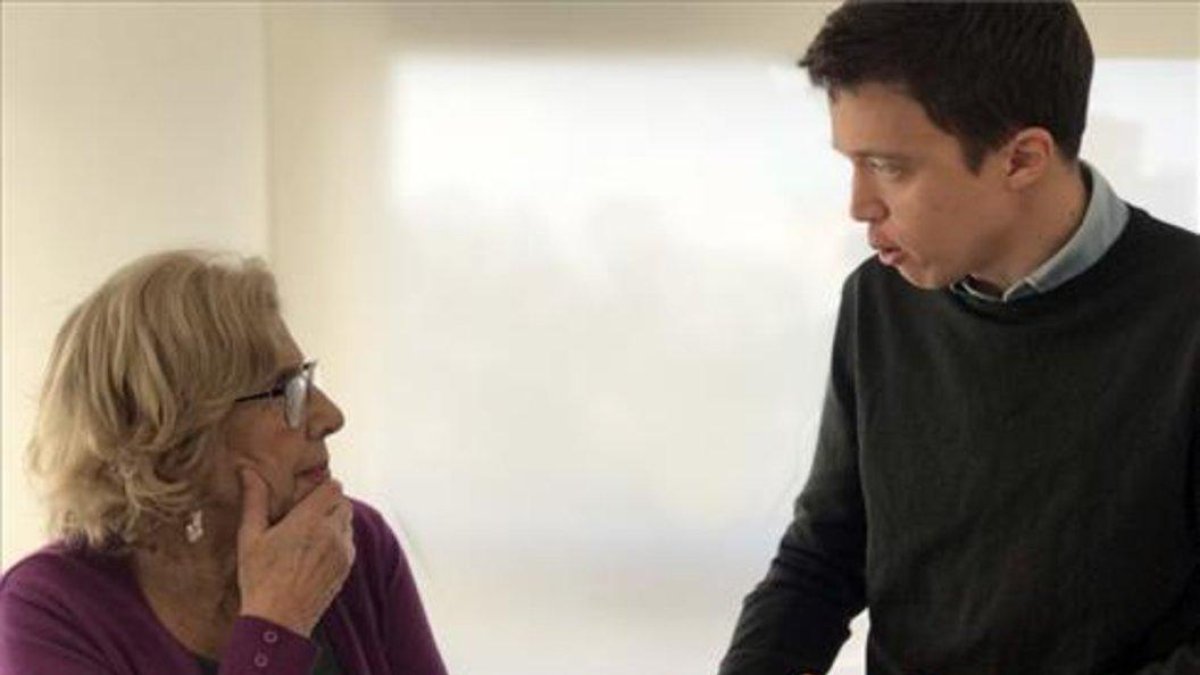 Carmena y Errejón.-TWITTER