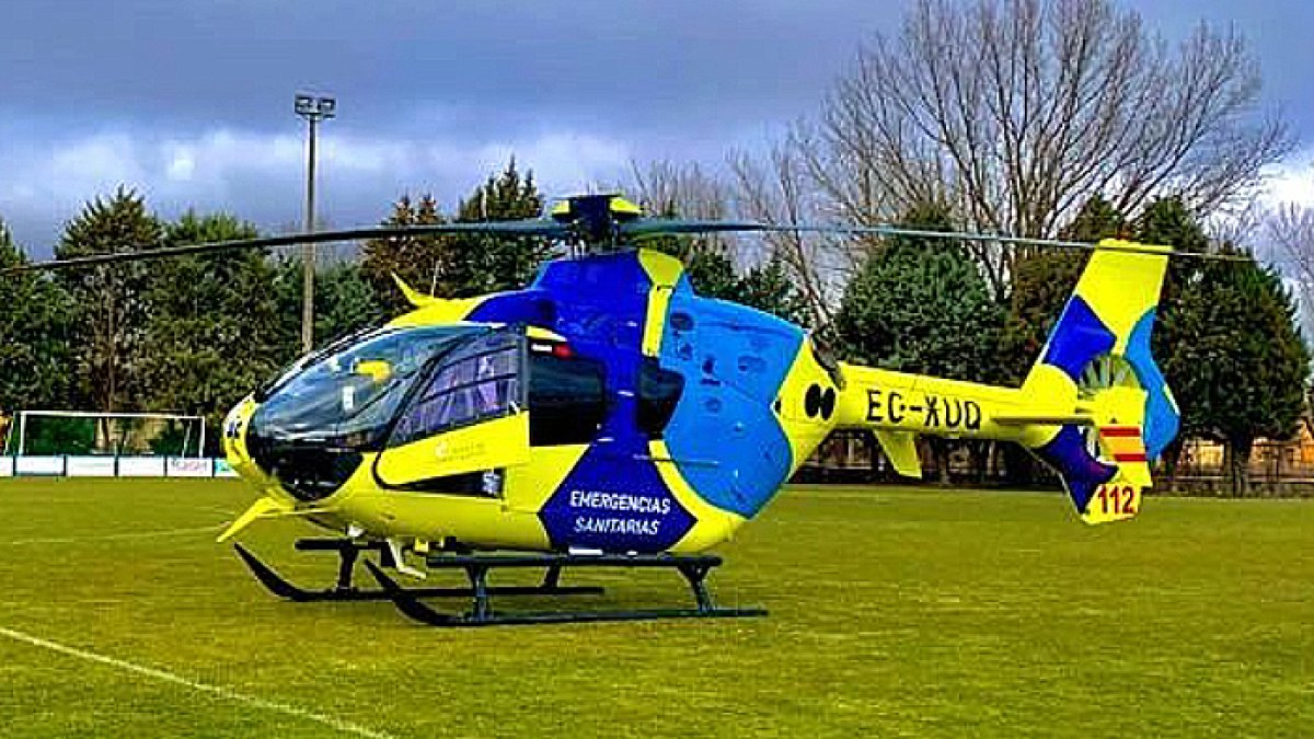 El 1-1-2 movilizo un helicóptero medicalizado. ECB