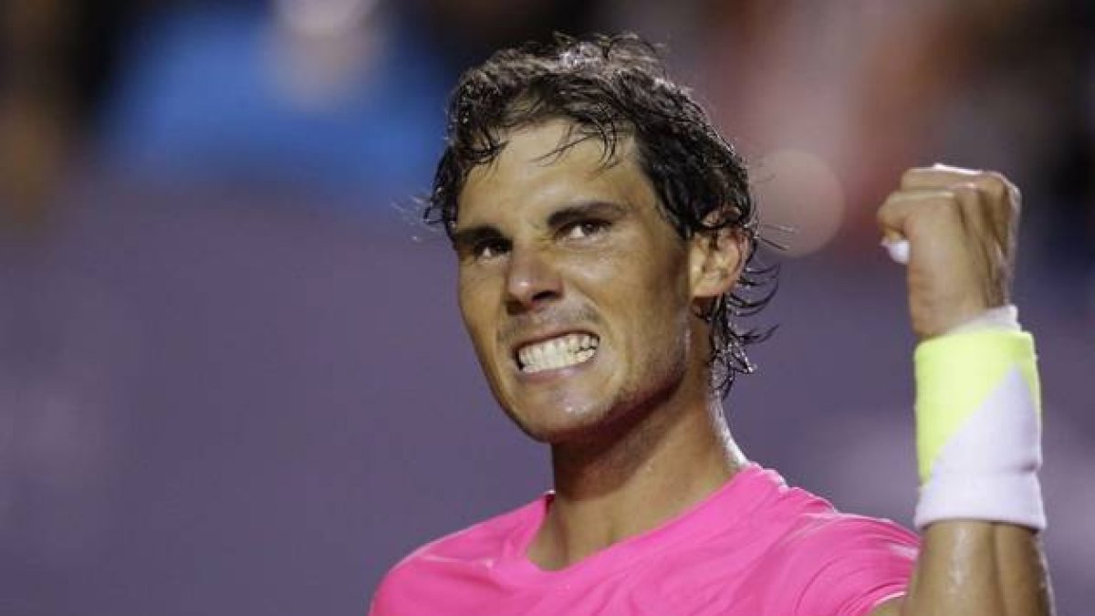 Rafa Nadal celebra ganar el partido contra Pablo Cuevas de Uruguay en el abierto de Río de Janeiro.-Foto: UESLEI MARCELINO / REUTERS