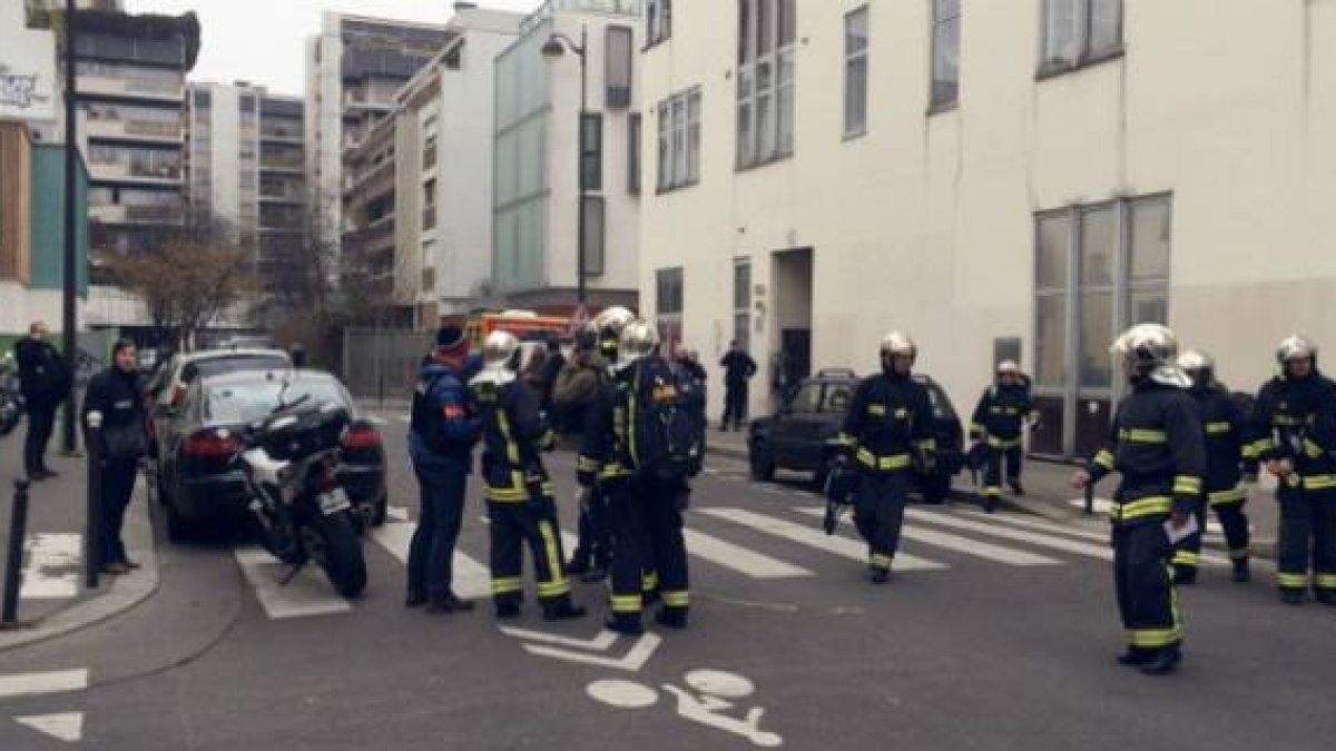 Exterior del diario 'Charlie Hebdo'.-Foto: AFP