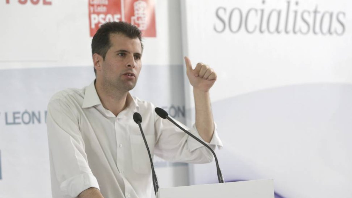 El candidato a la Presidencia de la Junta de Castilla y León, Luis Tudanca-Ical