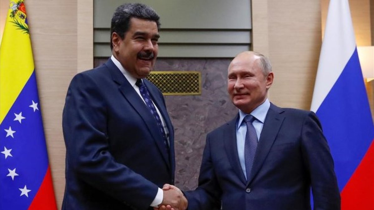 Encuentro de Putin y Nicolás Maduro, el pasado diciembre, en Moscú.-MAXIM SHEMETOV (REUTERS)