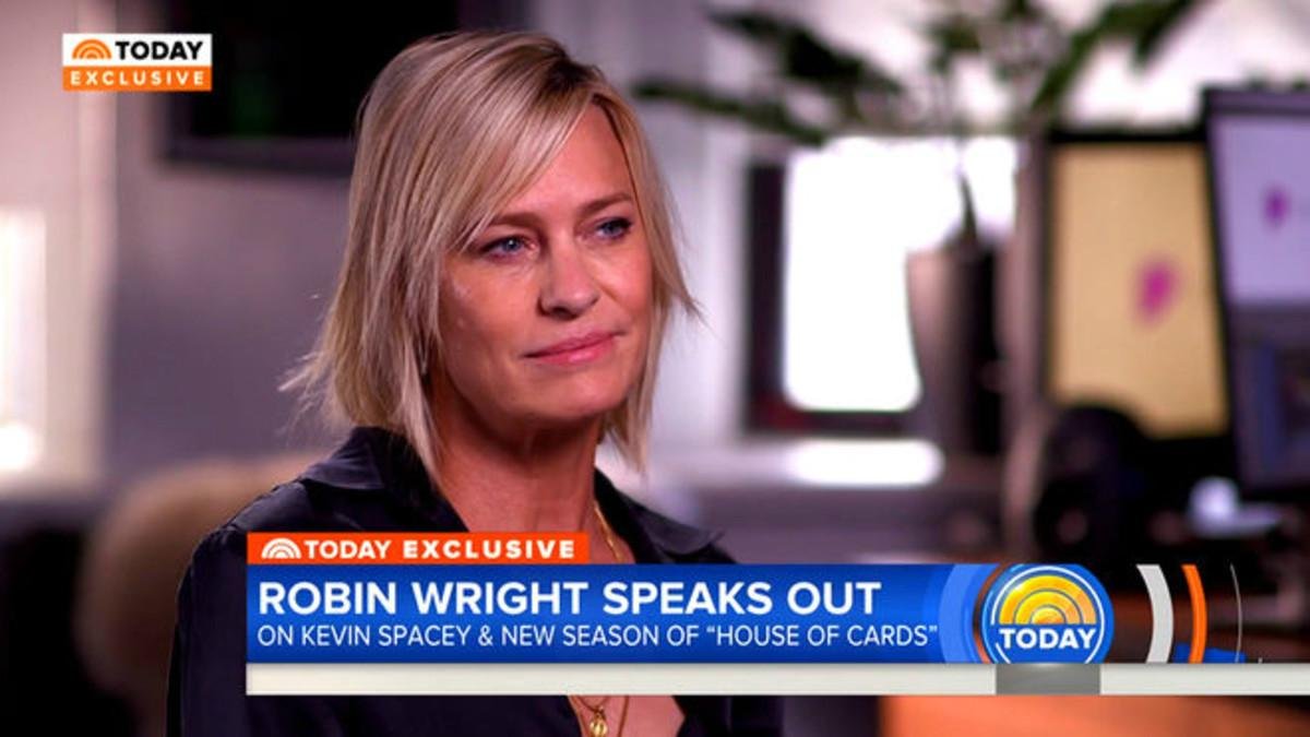 Robin Wright, en una entrevista en Today, programa de la cadena estadounidense NBC.-NBC