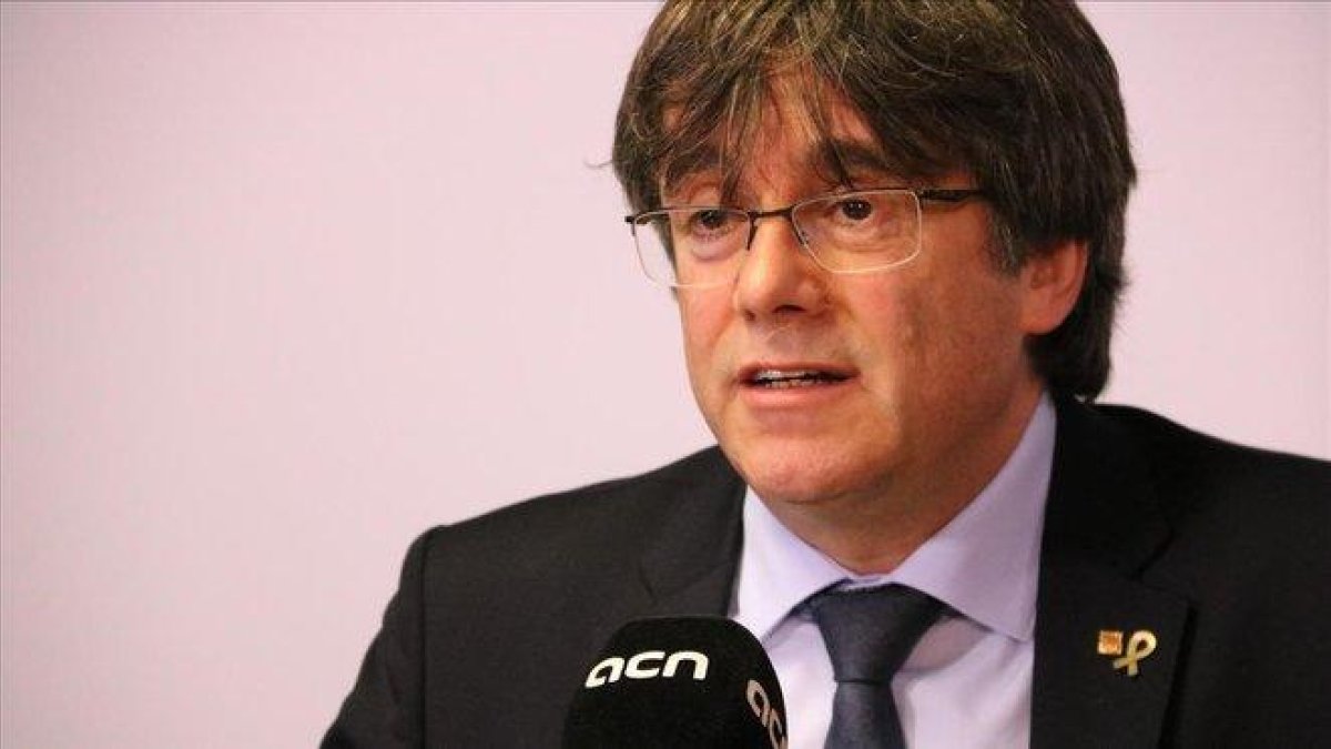 El 'expresident' Carles Puigdemont.-ACN / BLANCA BLAY