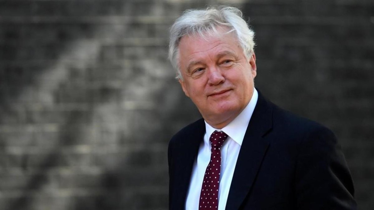 El ministro británico David Davis, el pasado 26 de junio en Downing Street.-REUTERS
