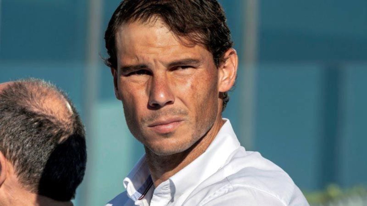 Rafa Nadal, en su centro de formación de tenistas de Manacor (Mallorca).-EFE / CATI CLADERA