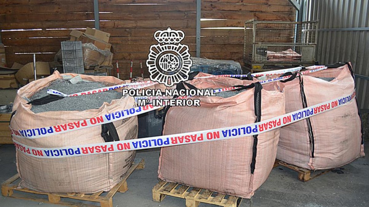 Material incautado por la Policía Nacional.-ECB